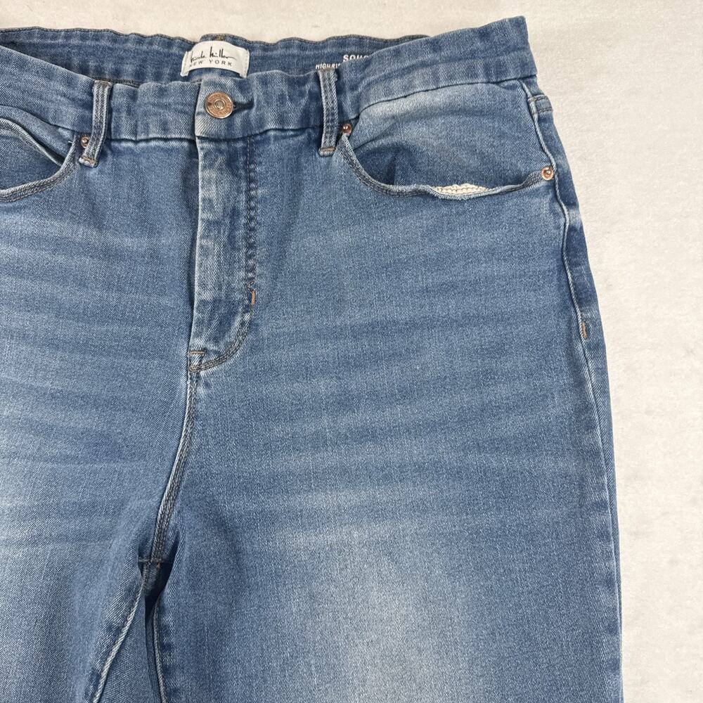 Nicole Miller Perfection Soho HighRise Straight Crop Stretch Jeans 14 - Picture 5 of 11